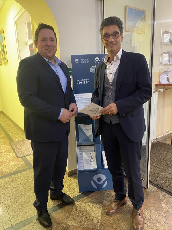 Human Rights Ombudsman visits Prekmurje and opens the Ombudsman’s Corner in two municipalities