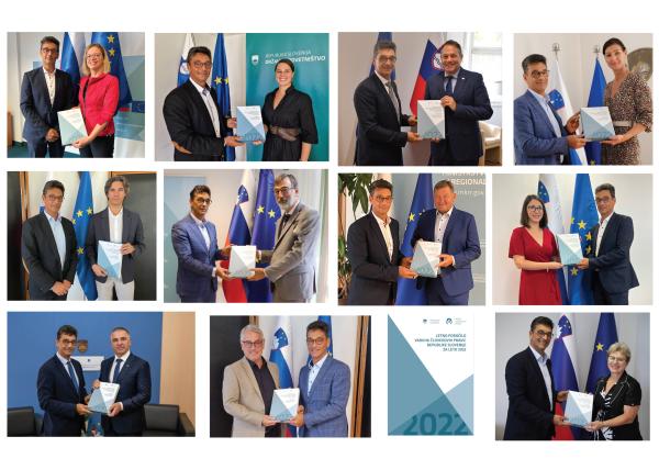 Ombudsman Svetina personally hands over the two reports for 2022 to heads of certain institutions