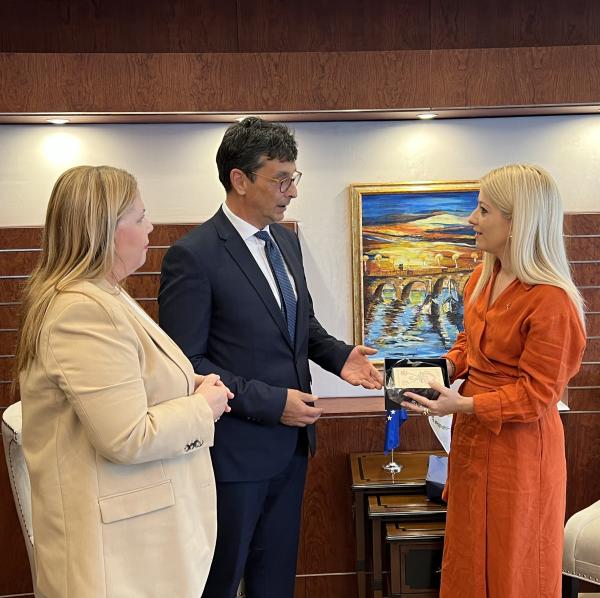 Ombudsman Peter Svetina Meeting His Cypriot Colleague Maria Stylianou-Lottides on an Official Visit