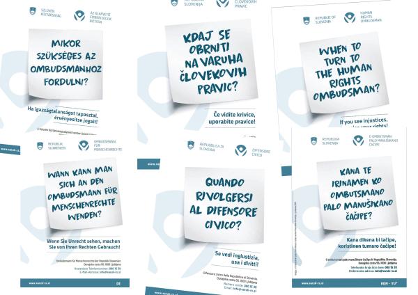 Presentational brochures in other languages make it easier for everyone to find out about the Ombudsman’s work