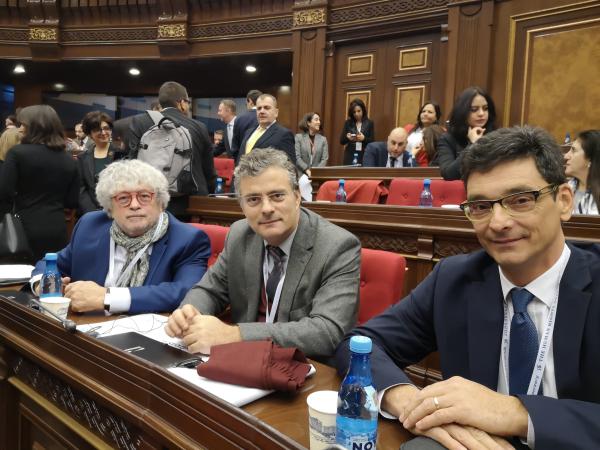 Ombudsman Svetina at a conference marking the 15th anniversary of the Armenian Ombudsman