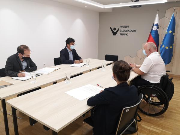 Varuh se je sestal s predsednikom Zveze paraplegikov Slovenije