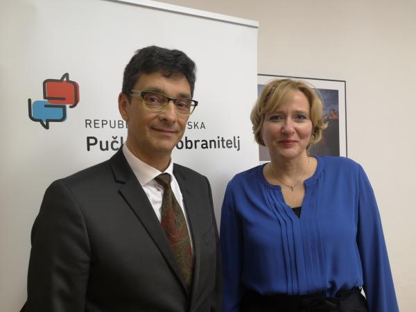 Varuh Peter Svetina na srečanju s hrvaško ombudsmanko Loro Vidović
