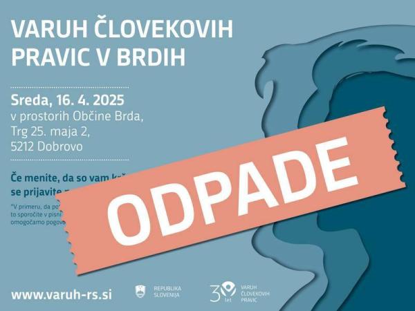 Odpoved poslovanja v Brdih