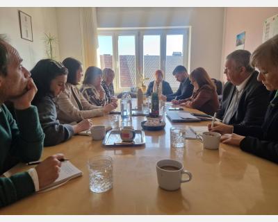 Med pogovorom s predstavnicami Centra za socialno delo Ribnica