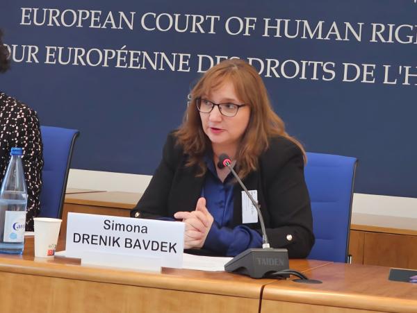 Dr. Simona Drenik Bavdek je na konferenci sodelovala kot vabljena govorka v razpravi o izvr&scaron;evanju sodb ESČP ter vlogi nacionalnih institucij za človekove pravice in institucij ombudsmana pri tem.
