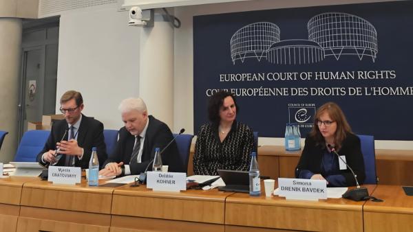 Dr. Simona Drenik Bavdek je na konferenci sodelovala kot vabljena govorka v razpravi o izvr&scaron;evanju sodb ESČP ter vlogi nacionalnih institucij za človekove pravice in institucij ombudsmana pri tem.