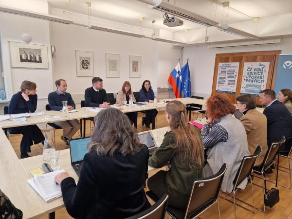 Dr Drenik Bavdek and her colleagues presented the legislative and systemic changes in the field of protection against discrimination and protection of national minorities