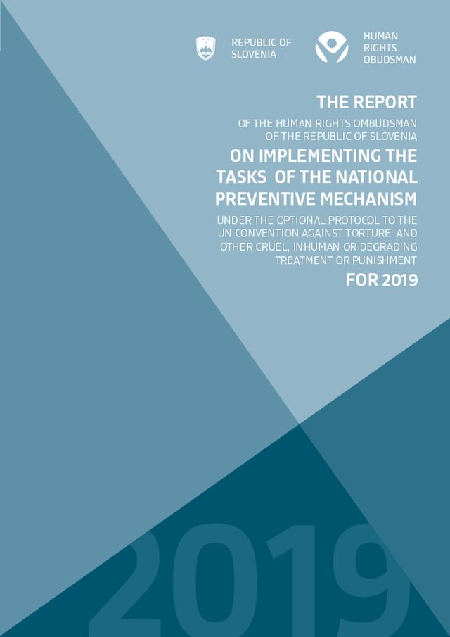 Report of the Human Rights Ombudsman of Slovenia on the National Preventive Mechanism under the OPCAT for 2019