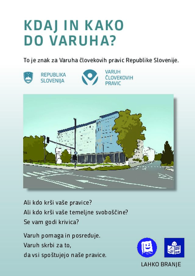 Informacije o Varuhu v slovenskem jeziku in OBRAZEC za vložitev pobude