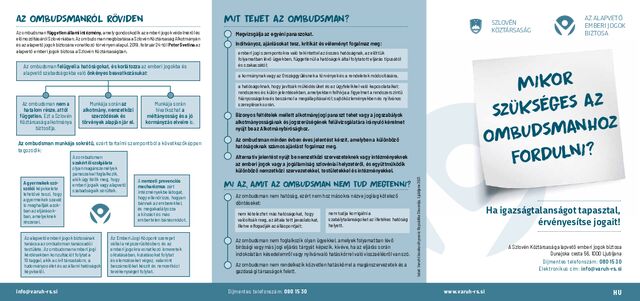 Informacije o Varuhu in OBRAZEC za vložitev pobude za predstavnike narodnostnih majšin