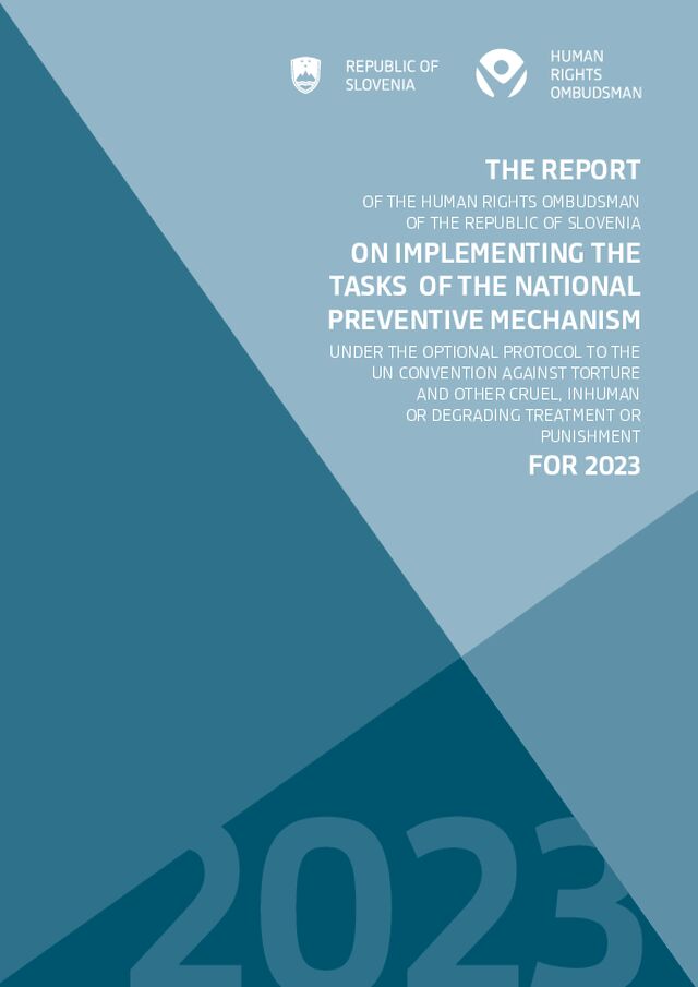 Report of the Human Rights Ombudsman of Slovenia on the National Preventive Mechanism under the OPCAT for 2023