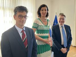 Varuh človekovih pravic Peter Svetina, ministrica za pravosodje dr. Dominika Švarc Pipan, predsedni IOI Chris Field