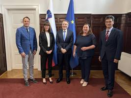 Reception at the Minister for Slovenes Abroad and Diaspora, Matej Archon