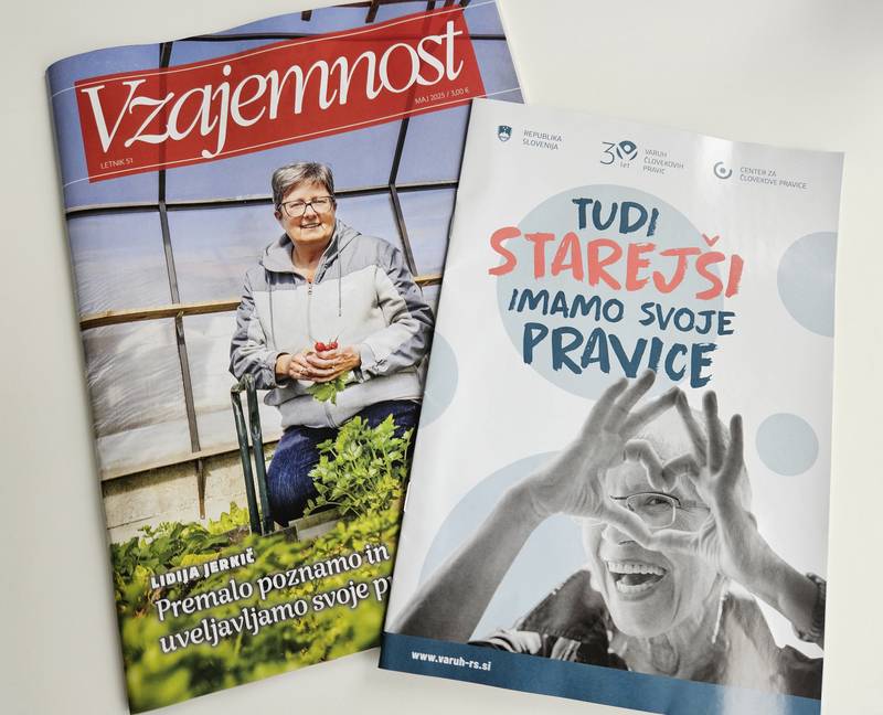 Revija Vzajemnost in brošura o pravicah starejših