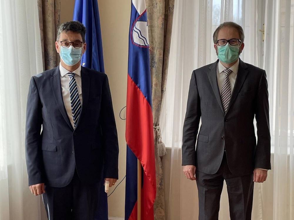 Varuh Peter Svetina in predsednik US prof. dr. Matej Accetto