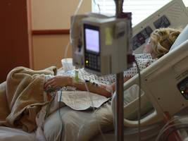 Patient on bed in hospital
