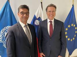 Varuh Svetina z veleposlanikom Samuelom Žbogarjem, predstavnikom Slovenije v Varnostnem svetu ZN 