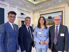 Ombudsman Peter Svetina with his Albanian colleague Errinda Ballanca and his Maltese colleague Joseph Zammit McKeon and the director of the Maltese institution of the ombudsman Paul Borg