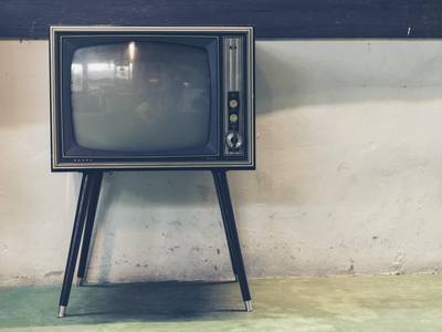 Simbolna slika televizijskega ekrana iz sedemdesetih let