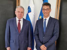 Ombudsman Peter Svetina and Ukrainian Ambassador Andrija Taran
