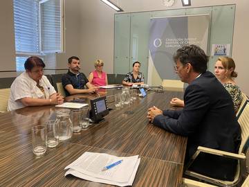 Varuh človekovih pravic Peter Svetina na sestanku s strokovno direktorico Onkološkega inštituta v Ljubljani